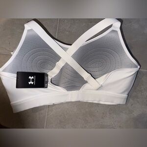 Under Armour White and Gray Sports Bra